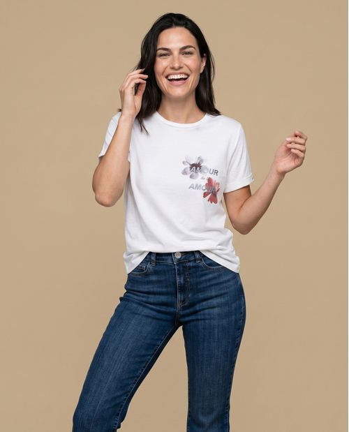 Camiseta manga corta estampada