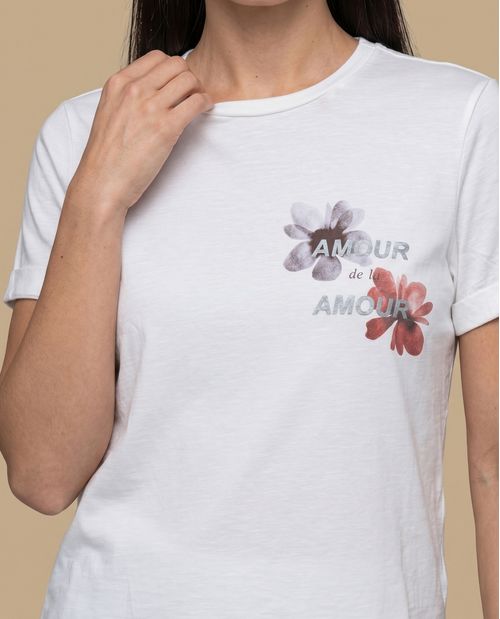 Camiseta manga corta estampada