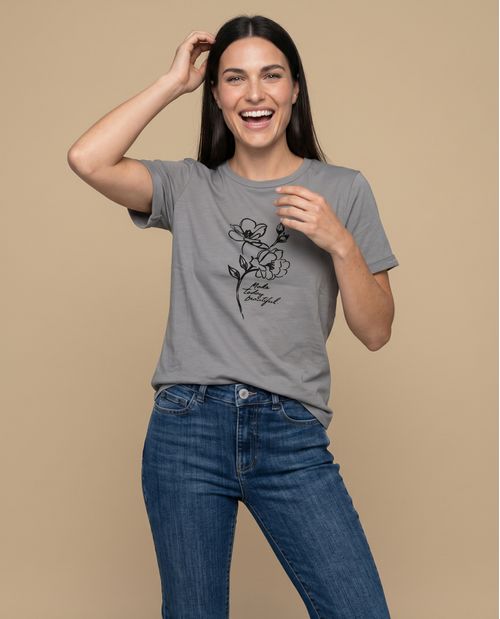 Camiseta manga corta estampada