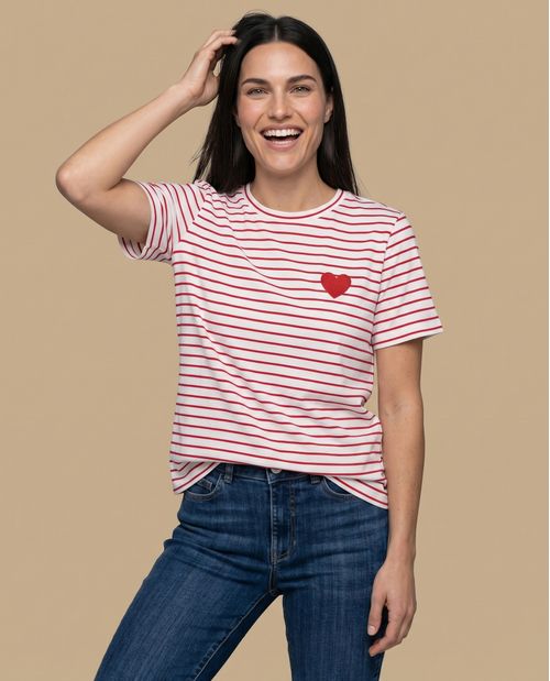 Camiseta manga corta rayas