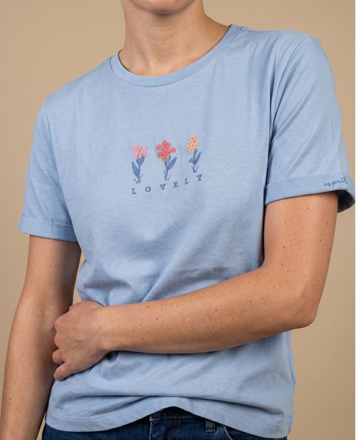 Camiseta manga corta flores 'LOVELY'
