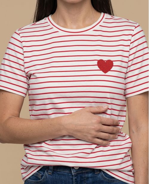 Camiseta manga corta rayas