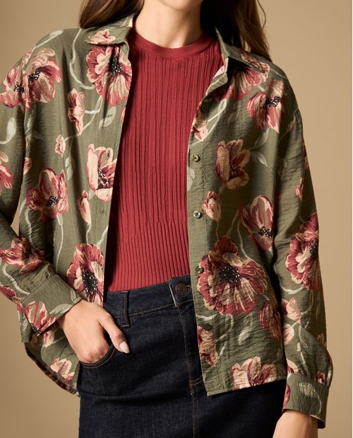 Camisa camisera manga larga fluida