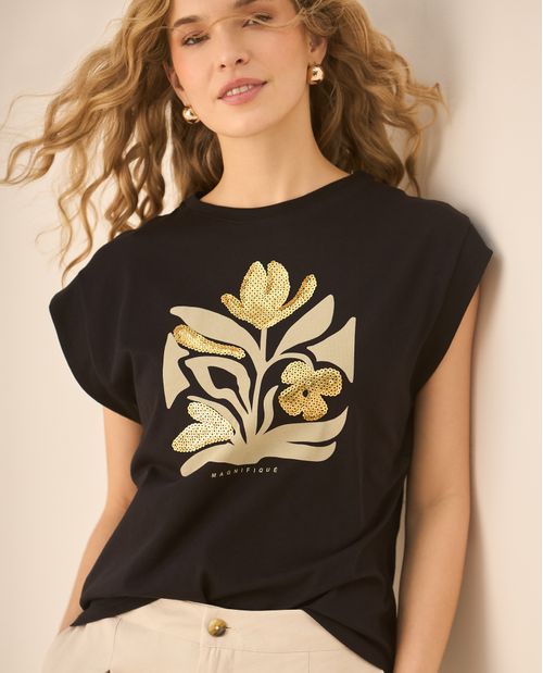 Camiseta Cuello Redondo Manga Larga