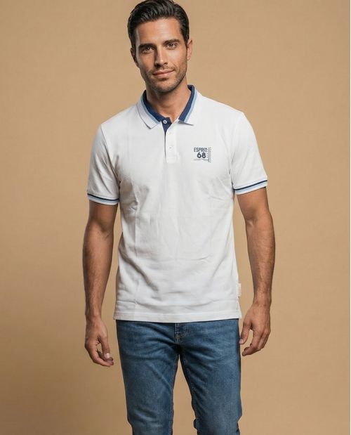 Camisa Polo Blanca Regular