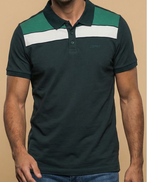Polo Hombre Rayas Azul