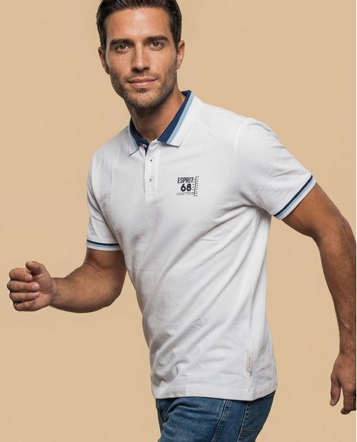 Camisa Polo Blanca Regular