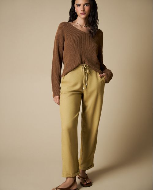 Pantalones Wide Leg Tobillero